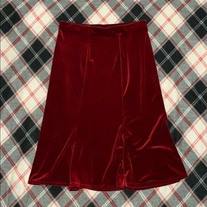 🥀Velvet Red Skirt🥀